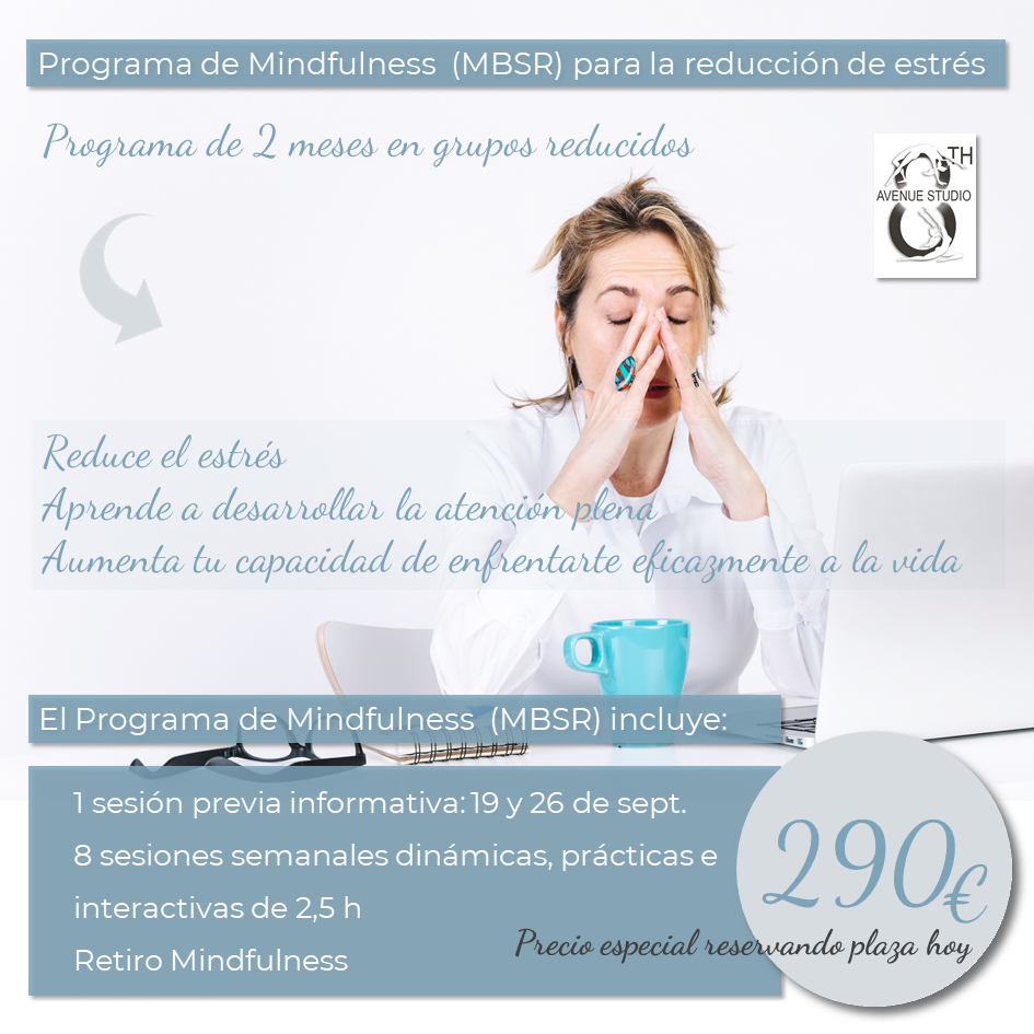 Participanuestro curso de Mindfulness para el control del estres en Pilates 8th Evenue Studio